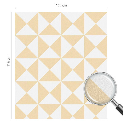 Witraż przyklejany na okno folia matowa Geometryczne trójkąty