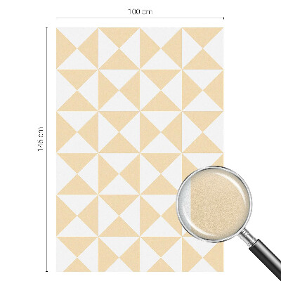 Witraż przyklejany na okno folia matowa Geometryczne trójkąty