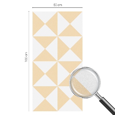 Witraż przyklejany na okno folia matowa Geometryczne trójkąty