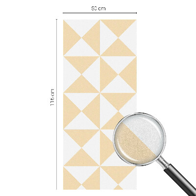 Witraż przyklejany na okno folia matowa Geometryczne trójkąty