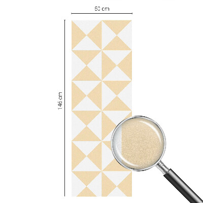 Witraż przyklejany na okno folia matowa Geometryczne trójkąty