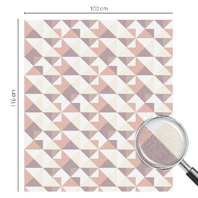 Folia mleczna na okno wzór witraż Nowoczesne trójkąty