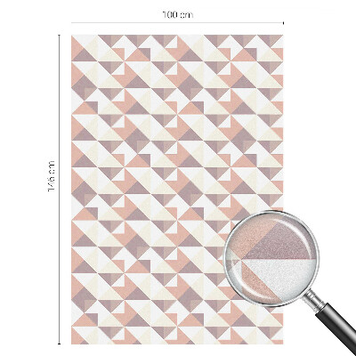 Folia mleczna na okno wzór witraż Nowoczesne trójkąty