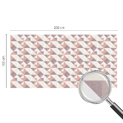 Folia mleczna na okno wzór witraż Nowoczesne trójkąty