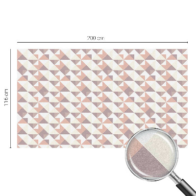 Folia mleczna na okno wzór witraż Nowoczesne trójkąty