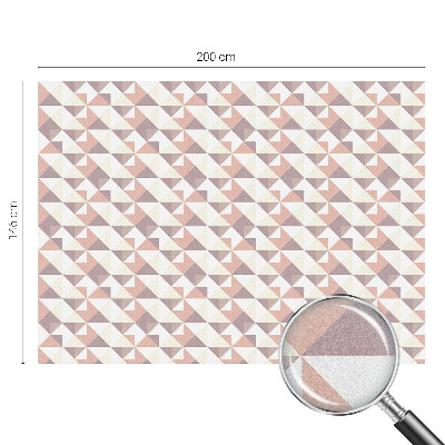 Folia mleczna na okno wzór witraż Nowoczesne trójkąty