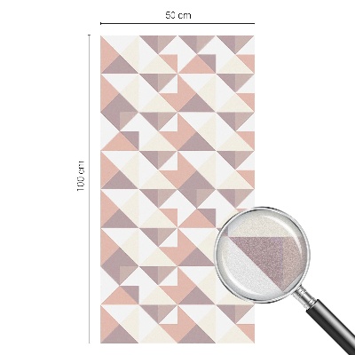 Folia mleczna na okno wzór witraż Nowoczesne trójkąty