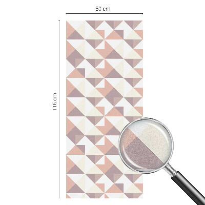 Folia mleczna na okno wzór witraż Nowoczesne trójkąty