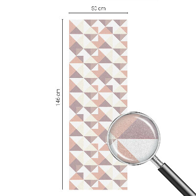 Folia mleczna na okno wzór witraż Nowoczesne trójkąty