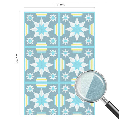 Folia okienna dekoracyjna witraż Gwiaździsty wzór