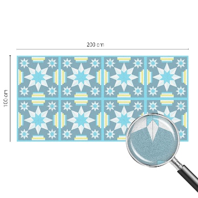 Folia okienna dekoracyjna witraż Gwiaździsty wzór