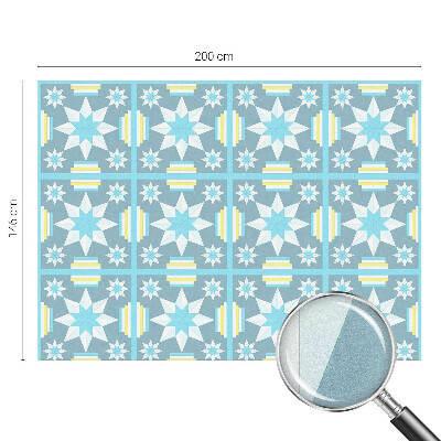 Folia okienna dekoracyjna witraż Gwiaździsty wzór