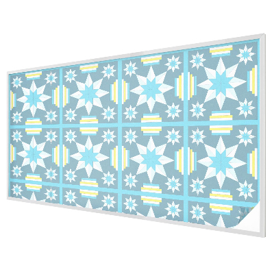 Folia okienna dekoracyjna witraż Gwiaździsty wzór