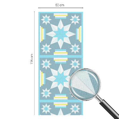 Folia okienna dekoracyjna witraż Gwiaździsty wzór