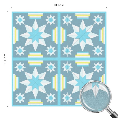 Folia okienna dekoracyjna witraż Gwiaździsty wzór