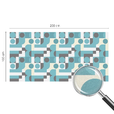 Witraż przyklejany na okno folia matowa Geometryczne wzory