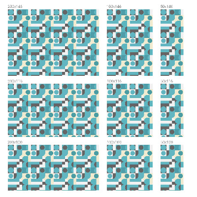 Witraż przyklejany na okno folia matowa Geometryczne wzory