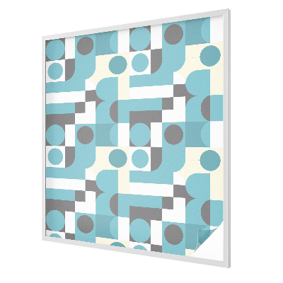 Witraż przyklejany na okno folia matowa Geometryczne wzory