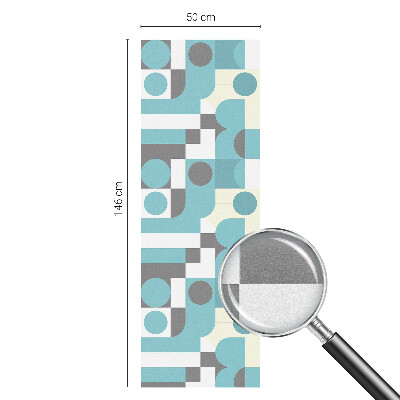 Witraż przyklejany na okno folia matowa Geometryczne wzory