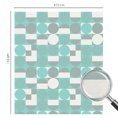 Naklejka witraż na szybę mleczna Geometryczne kształty