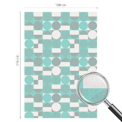 Naklejka witraż na szybę mleczna Geometryczne kształty