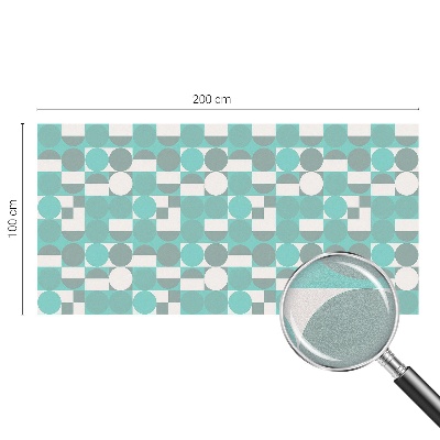 Naklejka witraż na szybę mleczna Geometryczne kształty