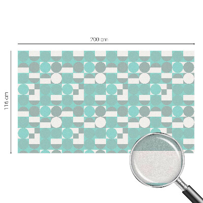 Naklejka witraż na szybę mleczna Geometryczne kształty