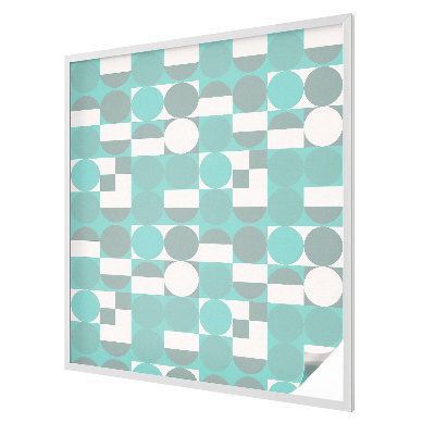 Naklejka witraż na szybę mleczna Geometryczne kształty