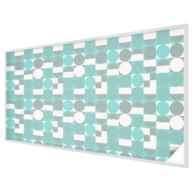 Naklejka witraż na szybę mleczna Geometryczne kształty