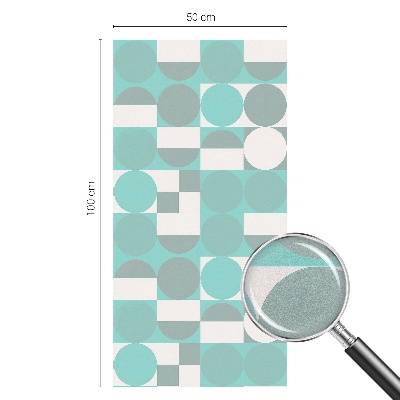 Naklejka witraż na szybę mleczna Geometryczne kształty