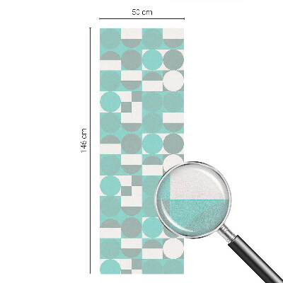 Naklejka witraż na szybę mleczna Geometryczne kształty