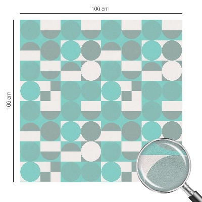 Naklejka witraż na szybę mleczna Geometryczne kształty