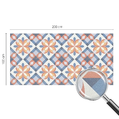 Witraż przyklejany na okno folia matowa Kolorowa symetria