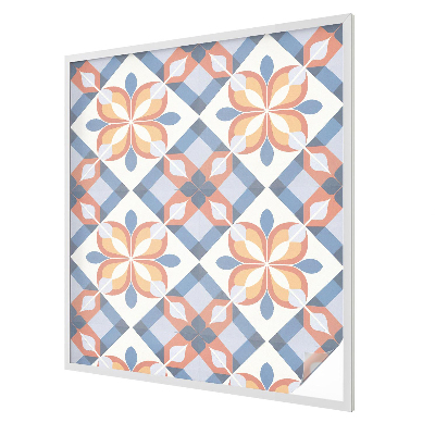 Witraż przyklejany na okno folia matowa Kolorowa symetria