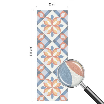 Witraż przyklejany na okno folia matowa Kolorowa symetria