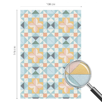 Folia okienna dekoracyjna witraż Kolorowa geometria