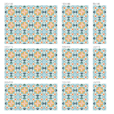 Folia okienna dekoracyjna witraż Kolorowa geometria