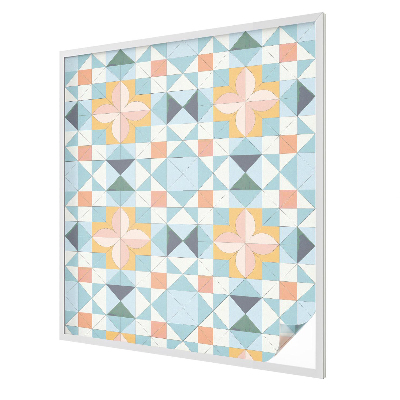 Folia okienna dekoracyjna witraż Kolorowa geometria