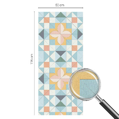 Folia okienna dekoracyjna witraż Kolorowa geometria