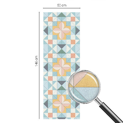 Folia okienna dekoracyjna witraż Kolorowa geometria