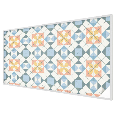 Witraż przyklejany na okno folia matowa Kolorowa symetria