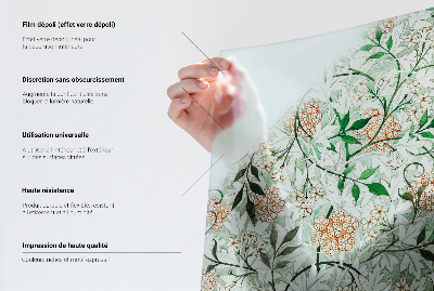 Witraż przyklejany na okno folia matowa Kolorowa symetria