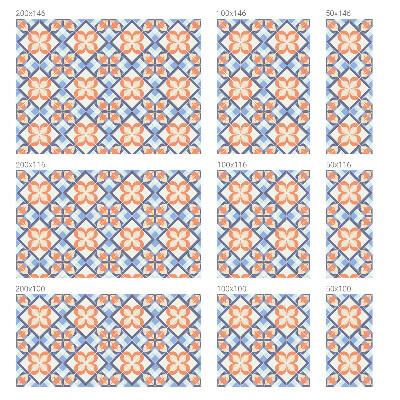 Folia mleczna na okno wzór witraż Kwiatowy wzór