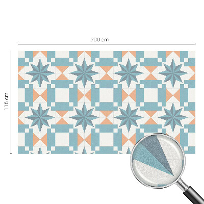 Witraż przyklejany na okno folia matowa Niebieskie gwiazdy