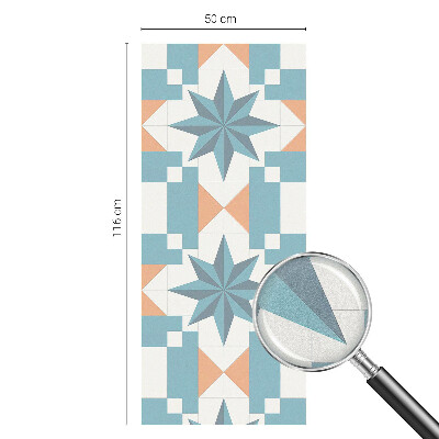 Witraż przyklejany na okno folia matowa Niebieskie gwiazdy