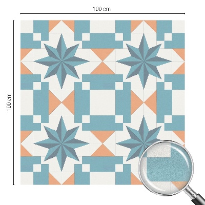 Witraż przyklejany na okno folia matowa Niebieskie gwiazdy