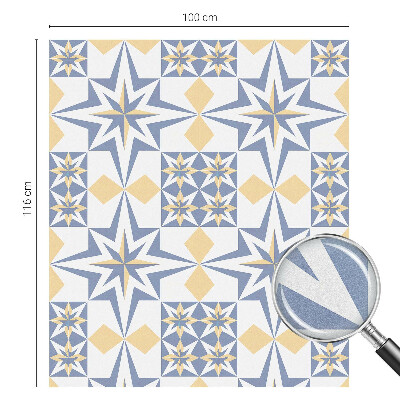 Naklejka witraż na szybę mleczna Wzór gwiazdy