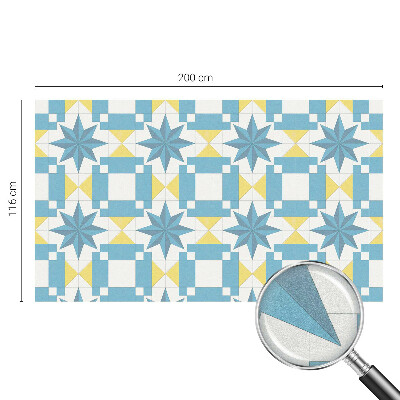 Folia okienna dekoracyjna witraż Niebieskie gwiazdy