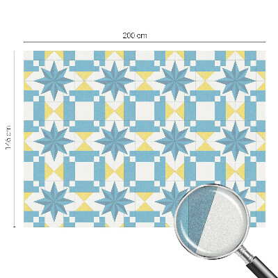 Folia okienna dekoracyjna witraż Niebieskie gwiazdy