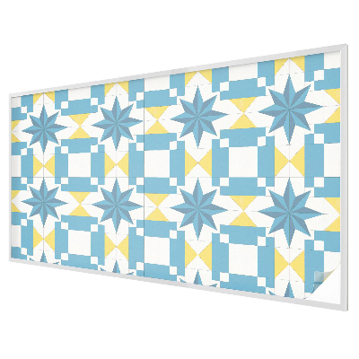 Folia okienna dekoracyjna witraż Niebieskie gwiazdy